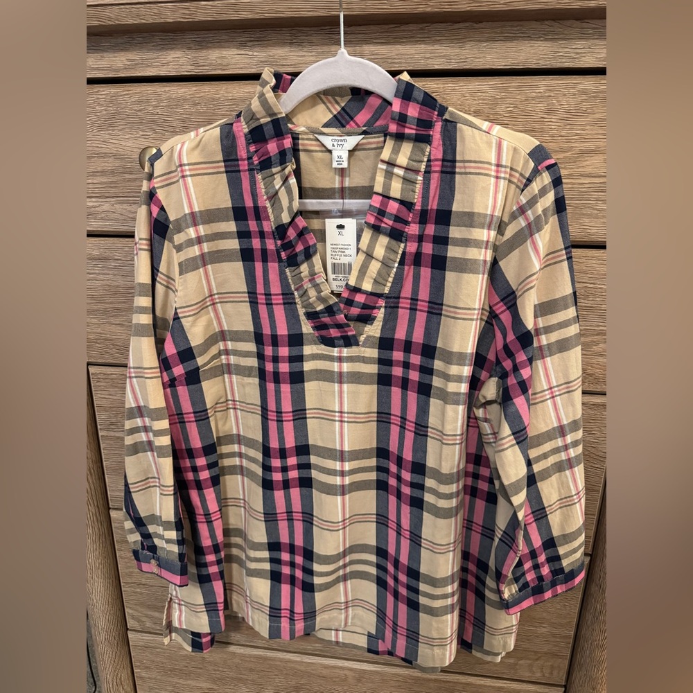 Ruffle Neck Blouse